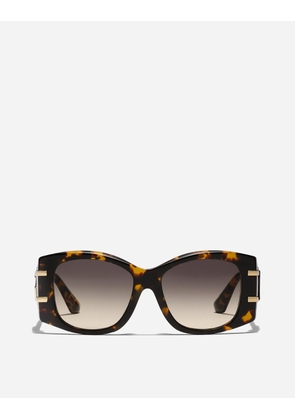 Dolce & Gabbana Dg Griffe Sunglasses - Woman Yellow Havana Onesize