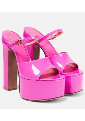 Valentino Garavani Tan-Go patent leather platform sandals
