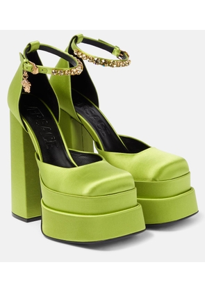 Versace Medusa Aevitas satin platform pumps