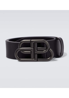 Balenciaga BB logo leather belt