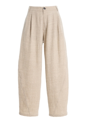 DARKPARK Phebe Pleated Wool Wide-Leg Pants - Moda Operandi