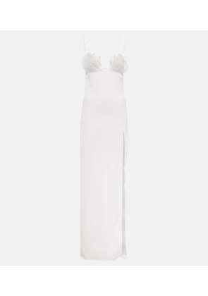 Nensi Dojaka Bridal cutout crepe gown