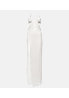 Nensi Dojaka Bridal sequined tulle gown