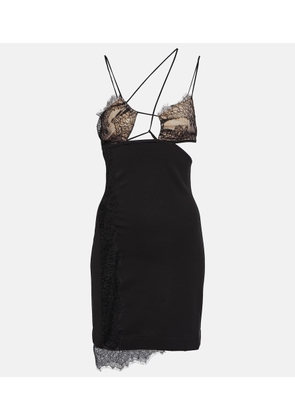 Nensi Dojaka Lace-trimmed minidress