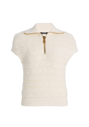 Balmain Zipped Tweed Top - Moda Operandi