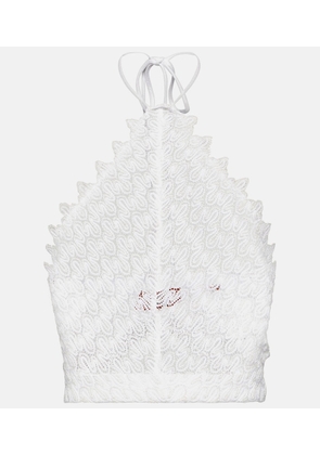 Missoni Mare Crochet-knit halterneck crop top
