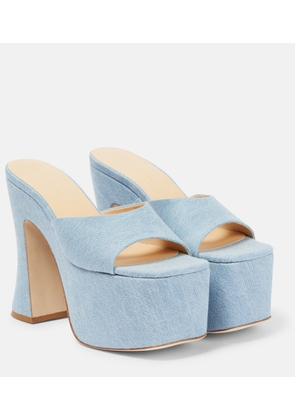 Magda Butrym Denim platform mules