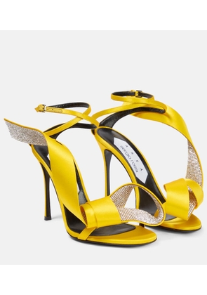 Area x Sergio Rossi Marquise embellished satin sandals