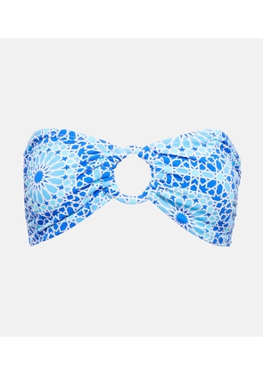 Alexandra Miro Carlotta printed bandeau bikini top