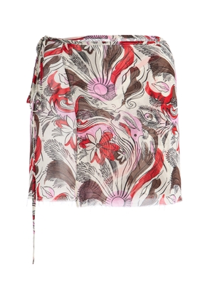 Ziah Visco Mini Wrap Skirt - Moda Operandi