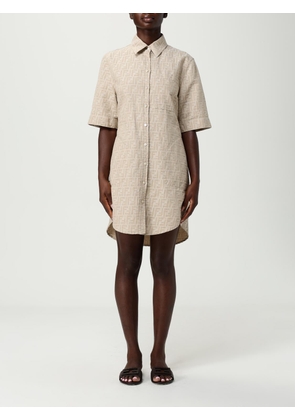 Dress FENDI Woman color Cream