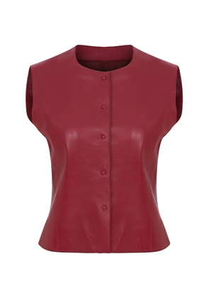 ANIM Marly Leather Vest - Moda Operandi