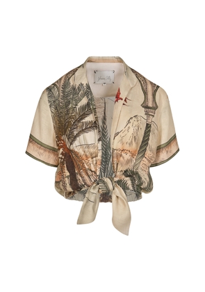 Johanna Ortiz Rizado De Vela Sleeveless Linen Top - Moda Operandi