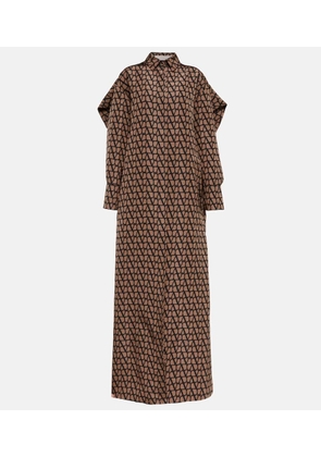 Valentino Toile Iconographe printed silk gown