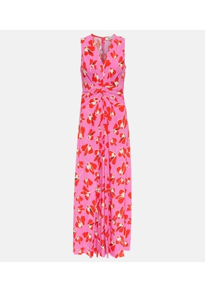 Diane von Furstenberg Ace printed halterneck maxi dress