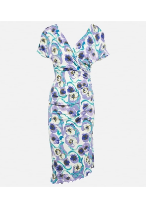 Diane von Furstenberg Havana printed jersey midi dress