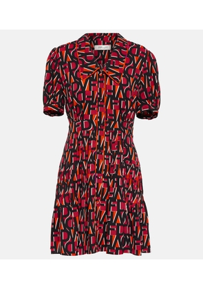 Diane von Furstenberg Darius logo minidress