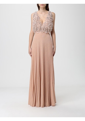 Dress ELISABETTA FRANCHI Woman color Nude