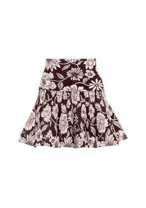 Pepa Pombo Cian Floral Mini Skirt - Moda Operandi