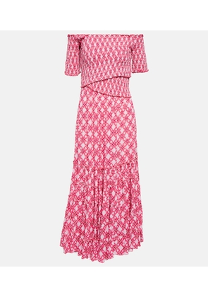 Poupette St Barth Soledad printed midi dress