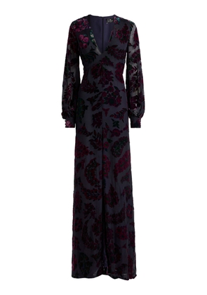 Etro Velvet Burnout Maxi Dress - Moda Operandi