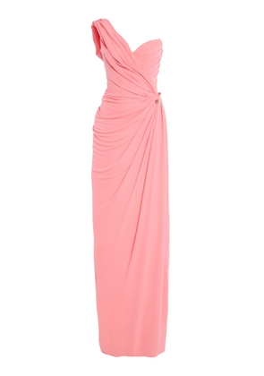 Monique Lhuillier Asymmetric Draped One Shoulder Gown - Moda Operandi