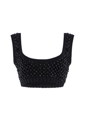 Diotima Crystal-Embellished Knit Bralette - Moda Operandi
