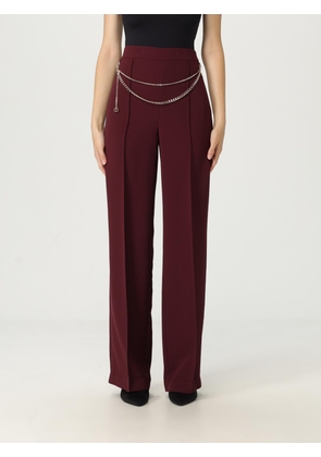 Pants TWINSET Woman color Burgundy