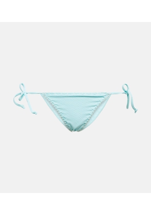 Marysia Embroidered mid-rise bikini bottoms