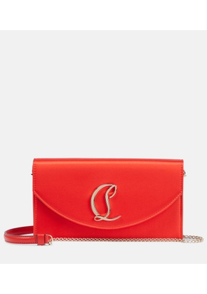 Christian Louboutin Loubi54 Small satin crossbody clutch