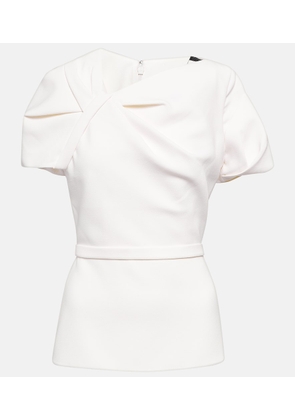 Safiyaa Peplum crepe top