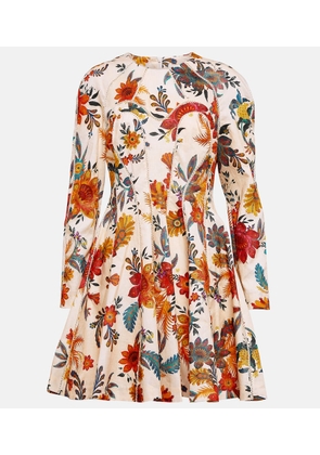 Zimmermann Ginger floral linen minidress