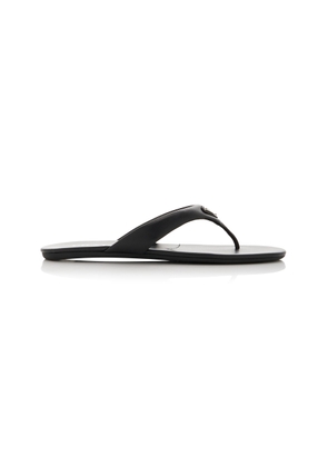 Prada Leather Flip-Flop Sandals - Moda Operandi