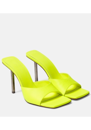 Amina Muaddi Laura leather mules