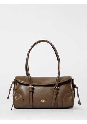 Shoulder Bag TWINSET Woman color Mud
