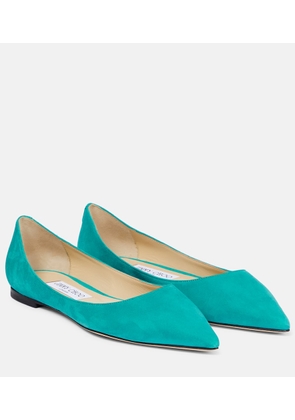 Jimmy Choo Love suede ballet flats