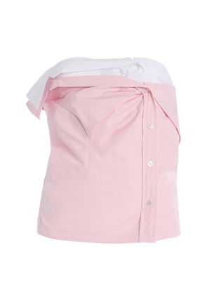 Miu Miu Cotton Poplin Bustier Top - Moda Operandi