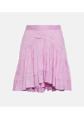 Isabel Marant Kadavu cotton and silk miniskirt