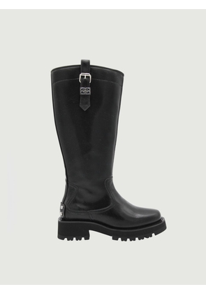 Boots GANNI Woman color Black