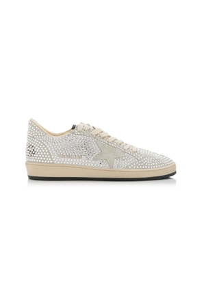 Golden Goose Ball Star Crystal-Embellished Suede Sneakers - Moda Operandi