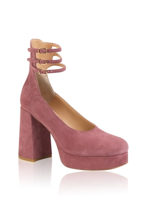 Chloé Loti Suede Platform Pumps - Moda Operandi