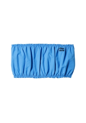 Miu Miu Cotton Bandeau Top - Moda Operandi