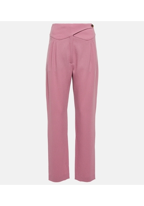 Blaze Milano Cool & Easy high-rise straight wool pants