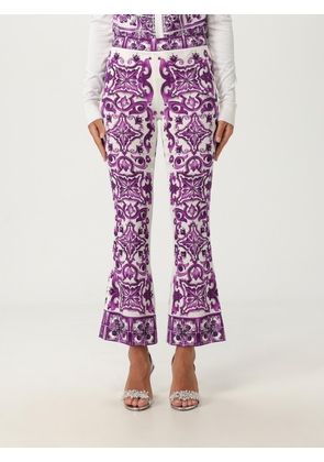 Pants DOLCE & GABBANA Woman color Violet