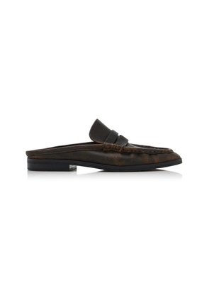 SIMKHAI Dean Leather Loafer Mules - Moda Operandi