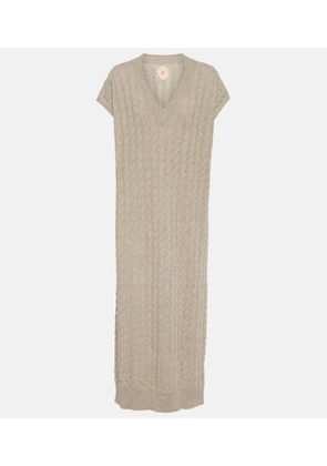 Jardin des Orangers Cable-knit cashmere sweater dress