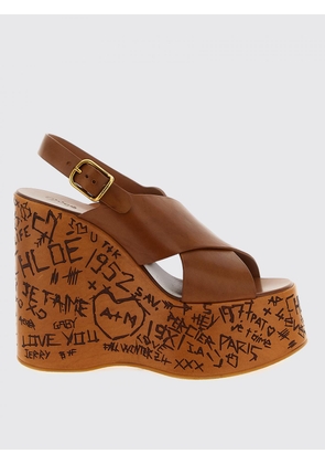 Heeled Sandal CHLOÉ Woman color Brown
