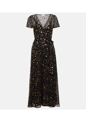 REDValentino Printed maxi wrap dress