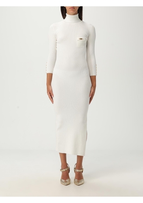 Dress ELISABETTA FRANCHI Woman color Ivory