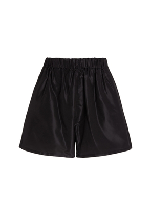 Prada Silk Logo Shorts - Moda Operandi